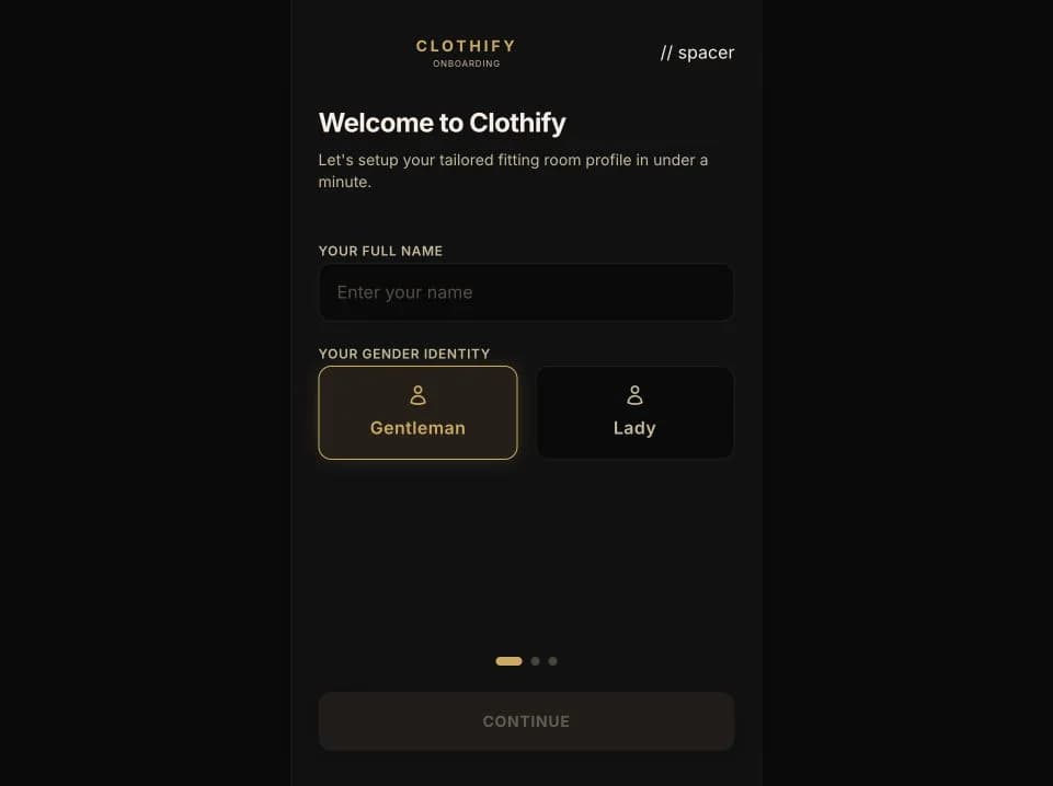 Clothify  -  actual project preview